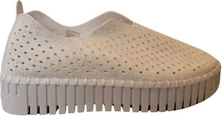 Women Tulip U0023 Platform Slip On Shoes In White Sparkle
