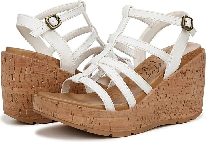 Women Wedge Sandals In White