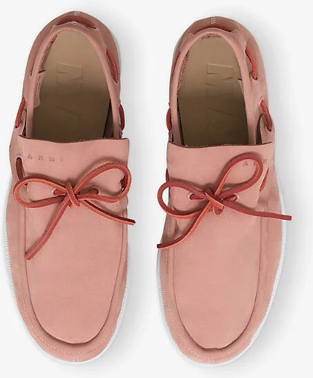 Womens 00C23 Bow-Tie Suede Boat Loafer Eur 37 / 4 Uk Women - Image 2