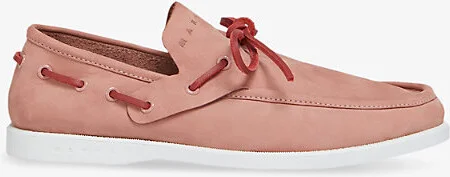 Womens 00C23 Bow-Tie Suede Boat Loafer Eur 37 / 4 Uk Women
