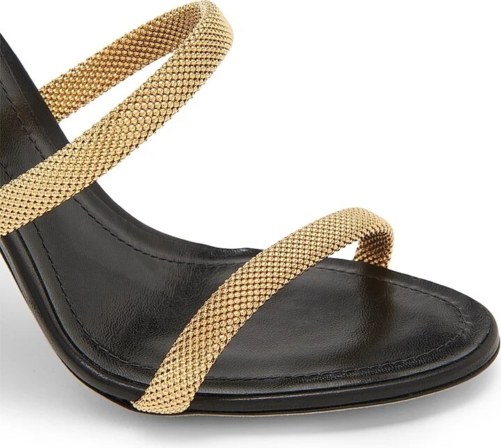 Women's 105MM Cleo High-Heel Sandals - Black Gold - Size 5.5 - Image 5
