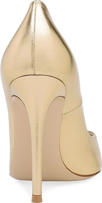 Women's 105MM Metallic Leather Pumps - Mekong - Size 5 - Image 3