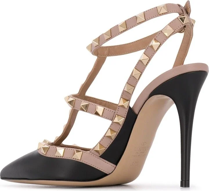Women's 105Mm Rockstud Leather Pumps - Image 3