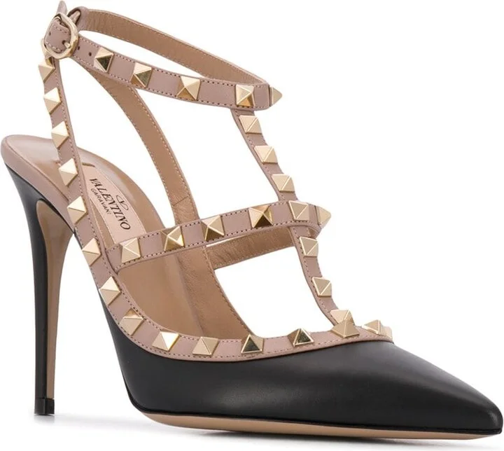 Women's 105Mm Rockstud Leather Pumps - Image 4