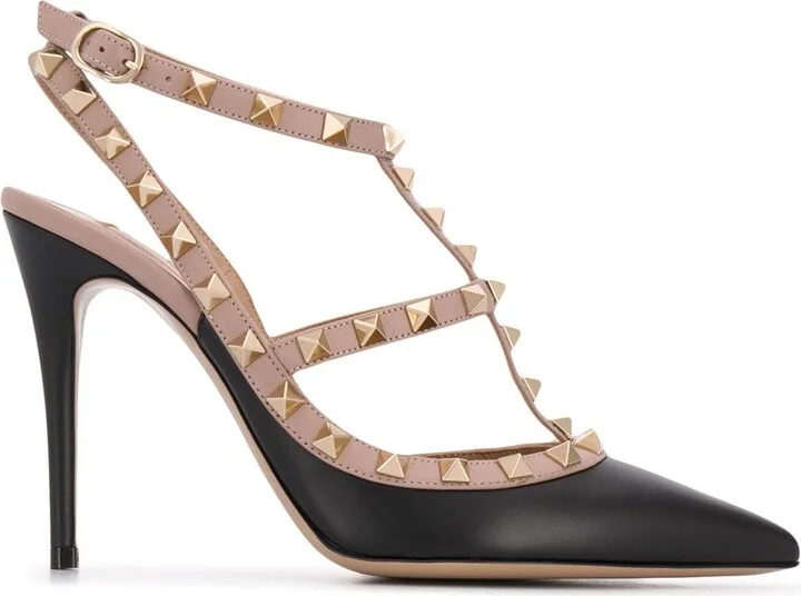 Women's 105Mm Rockstud Leather Pumps