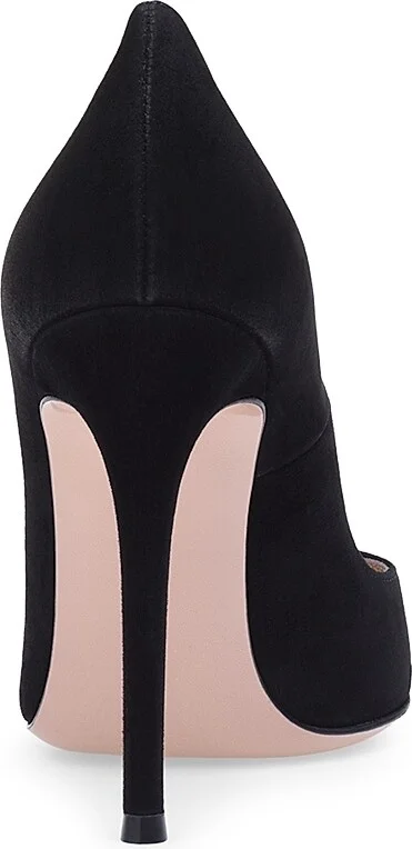 Women's 105MM Suede Stiletto-Heel Pumps - Praline - Size 6 - Image 6
