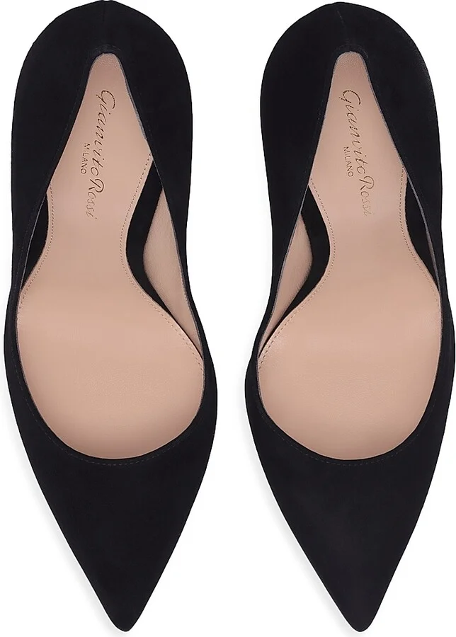 Women's 105MM Suede Stiletto-Heel Pumps - Praline - Size 6 - Image 7