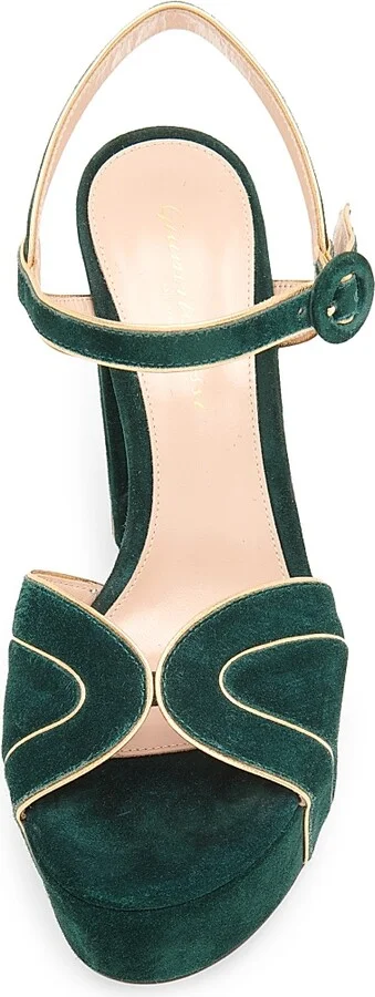 Women's 120MM Suede Platform Sandals - Mekong Hunter - Size 5 - Image 4