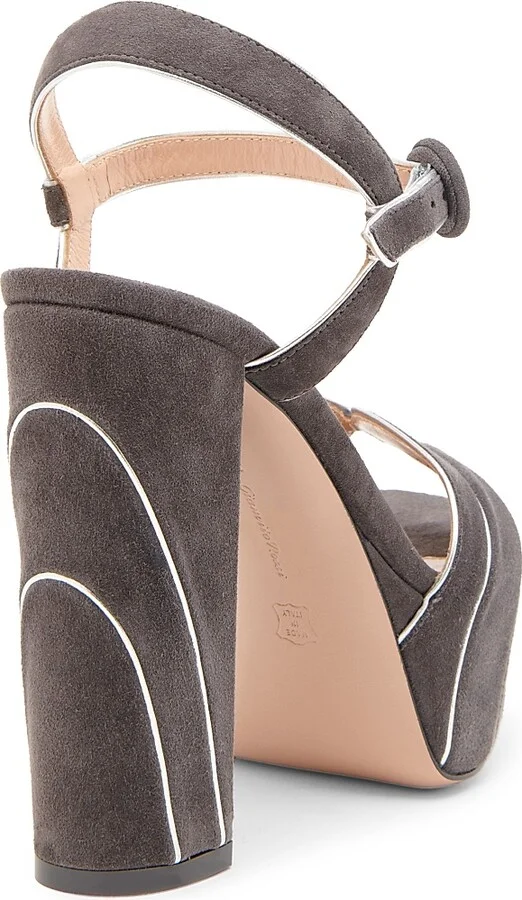 Women's 120MM Suede Platform Sandals - Mekong Hunter - Size 5 - Image 7