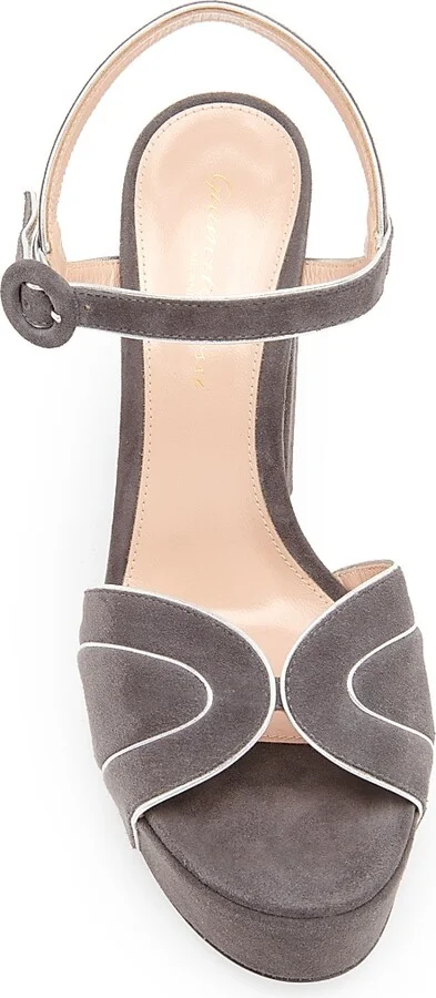 Women's 120MM Suede Platform Sandals - Mekong Hunter - Size 5 - Image 8