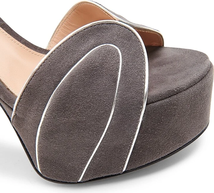 Women's 120MM Suede Platform Sandals - Mekong Hunter - Size 5 - Image 9