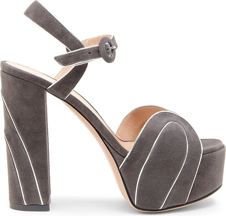 Women's 120MM Suede Platform Sandals - Mekong Hunter - Size 5 - Image 10