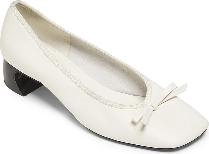 Women's 3.1 Phillip Lim ID Soft Ballerina 50MM Crescent-Heel Pumps - Antique White - Size 8 - Image 2