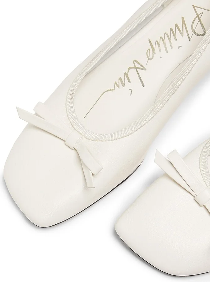 Women's 3.1 Phillip Lim ID Soft Ballerina 50MM Crescent-Heel Pumps - Antique White - Size 8 - Image 6