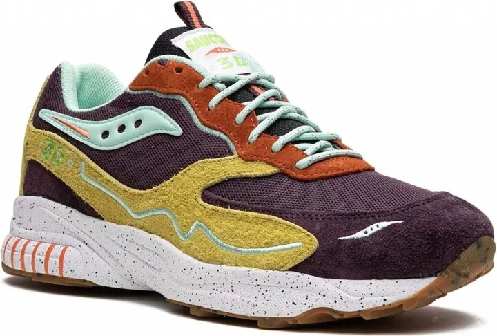 Women's 3D Grid Hurricane Trailian Low Top Sneakers In Brown/mustard