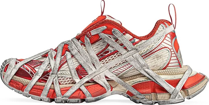 Women's 3XL Extreme Lace Sneakers - Orange Beige - Size 5 - Image 6