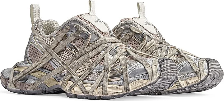 Women's 3XL Extreme Lace Sneakers - Orange Beige - Size 5 - Image 7