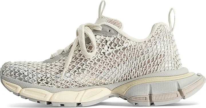 Women's 3XL Fishnet Sneakers - Eggshell - Size 8 - Image 5