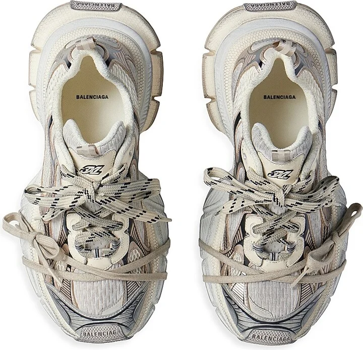 Women's 3XL Sneakers - White Beige - Size 5 - Image 5