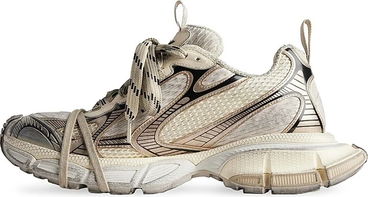Women's 3XL Sneakers - White Beige - Size 5 - Image 6