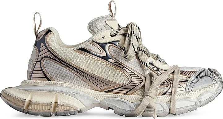 Women's 3XL Sneakers - White Beige - Size 5