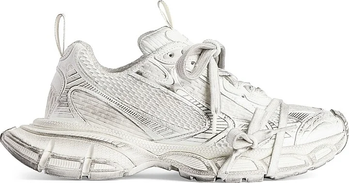 Women's 3XL Sneakers - White Light Brown - Size 6