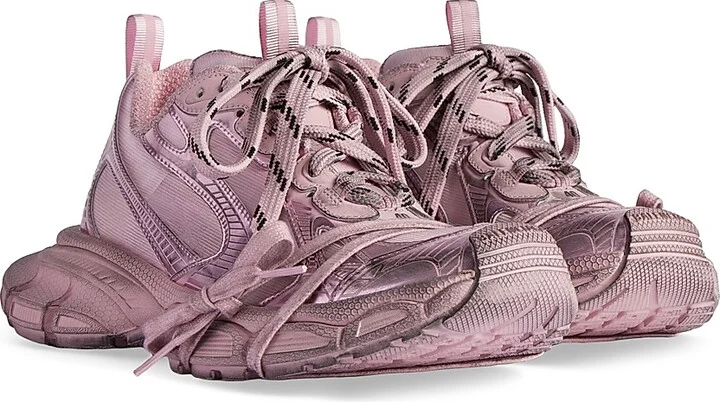Women's 3XL Summer Mesh Sneakers - Light Pink - Size 5 - Image 3