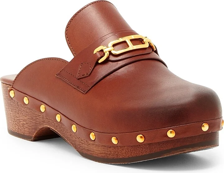 Women's 40MM Leather Clogs - Black - Size 6 - Image 6