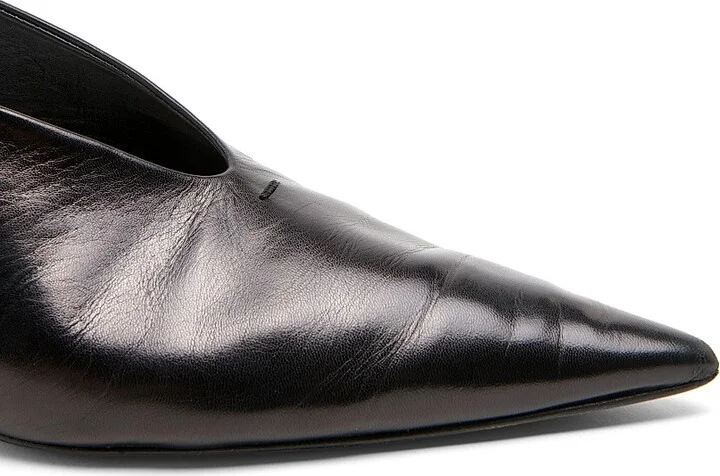 Women's 40MM Leather Slingback Pumps - Chalk - Size 6 - Image 9