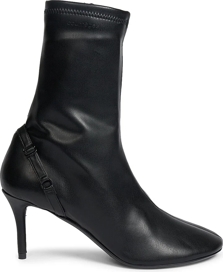 Women's 424 Oblique-Strap Ankle Boots - Black - Size 6