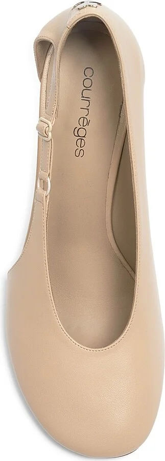 Women's 424 Oblique-Strap Leather Pumps - Sand - Size 6 - Image 5