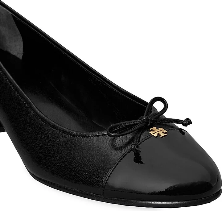 Women's 44.5MM Cap Toe Ballet Pumps - Black - Size 10 - Image 2