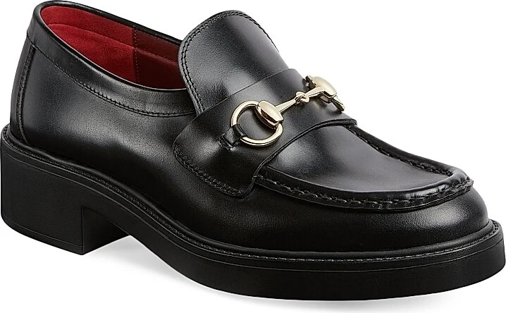 Women's 45MM Horsebit Leather Loafers - Black - Size 6 - Image 2