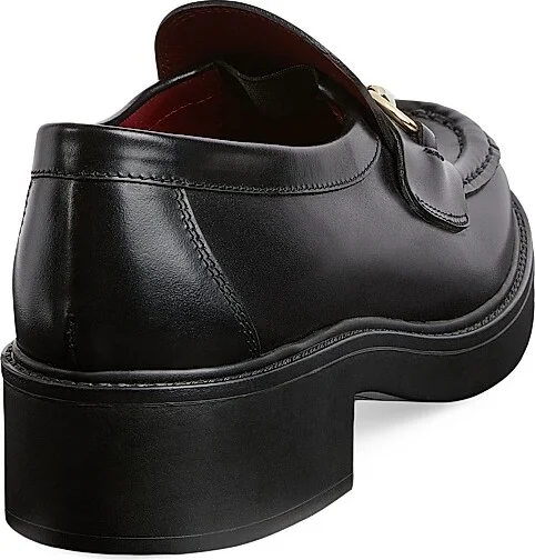 Women's 45MM Horsebit Leather Loafers - Black - Size 6 - Image 3