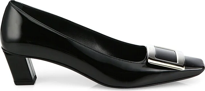 Women's 45MM Patent Leather Pumps - Black - Size 5
