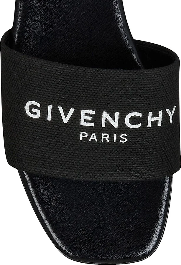 Women's 4G Flat Mules in Canvas - Black - Size 5 - Image 3
