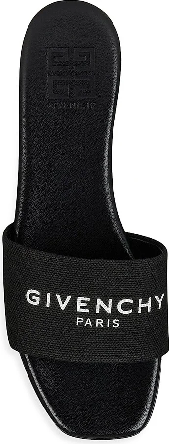 Women's 4G Flat Mules in Canvas - Black - Size 5 - Image 4