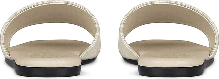 Women's 4G Flat Mules in Canvas - Black - Size 5 - Image 9