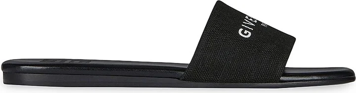 Women's 4G Flat Mules in Canvas - Black - Size 5