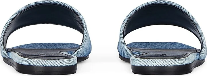 Women's 4G Flat Mules in Gradient Denim - Medium Blue - Size 6 - Image 4
