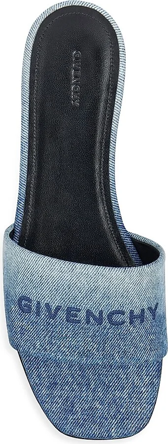 Women's 4G Flat Mules in Gradient Denim - Medium Blue - Size 6 - Image 5