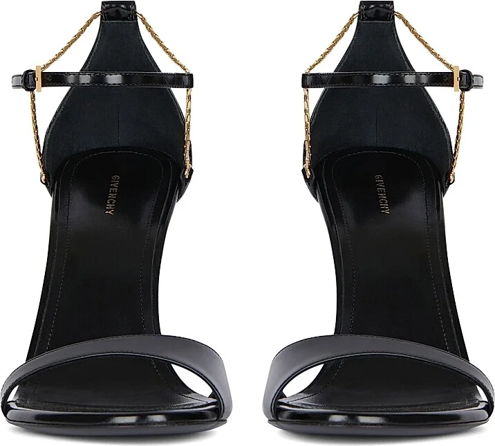 Women's 4G Liquid Sandals in Leather - Black Golden - Size 7 - Image 2