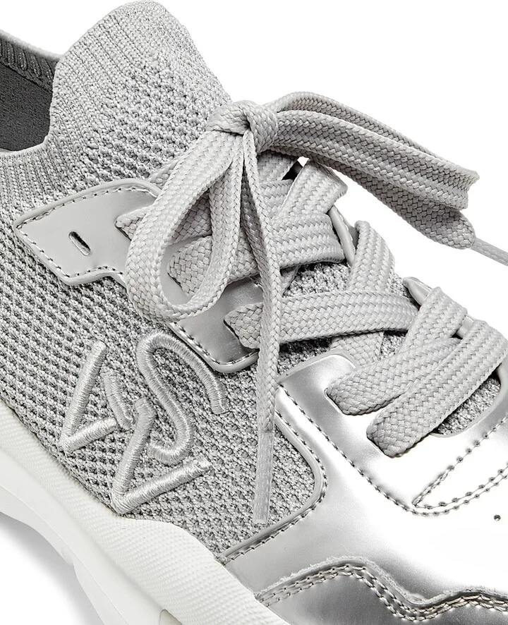 Women's 5050 Logo Low-Top Sneakers - Grey Silver - Size 10 - Image 6