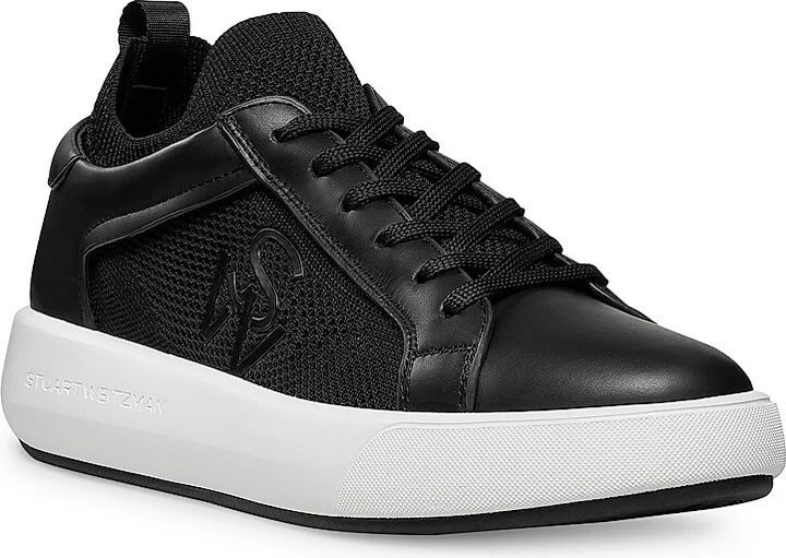 Women's 5050 Pro Leather & Knit Low-Top Sneakers - Black - Size 10 - Image 2
