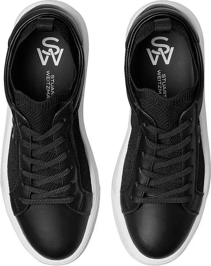 Women's 5050 Pro Leather & Knit Low-Top Sneakers - Black - Size 10 - Image 4