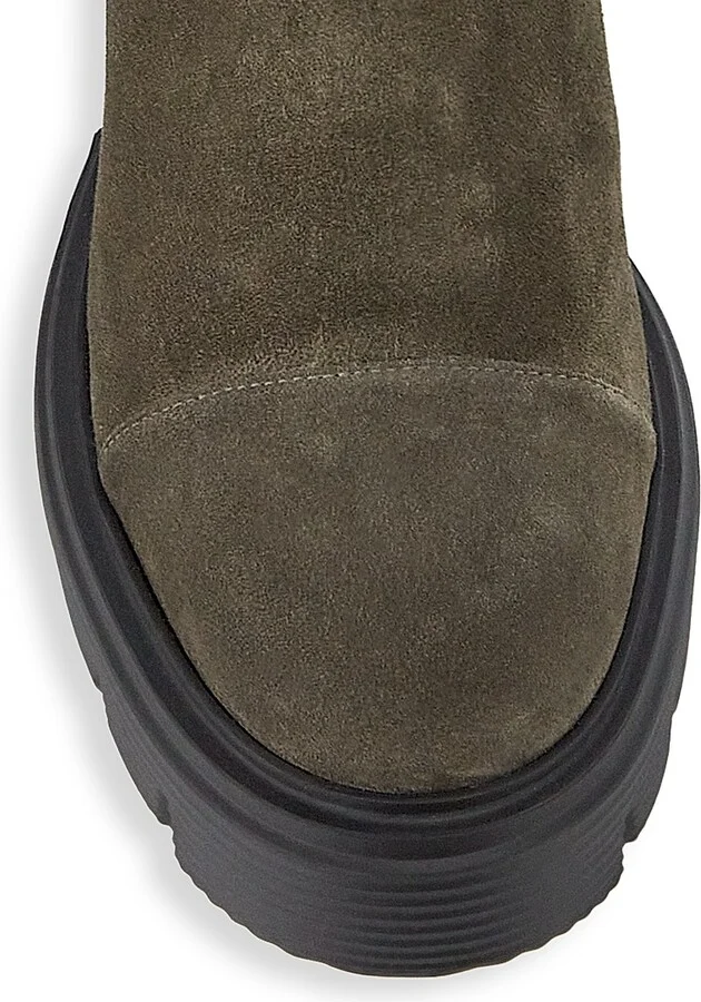 Women's 5050 Soho 70MM Suede Booties - Charcoal - Size 10 - Image 4