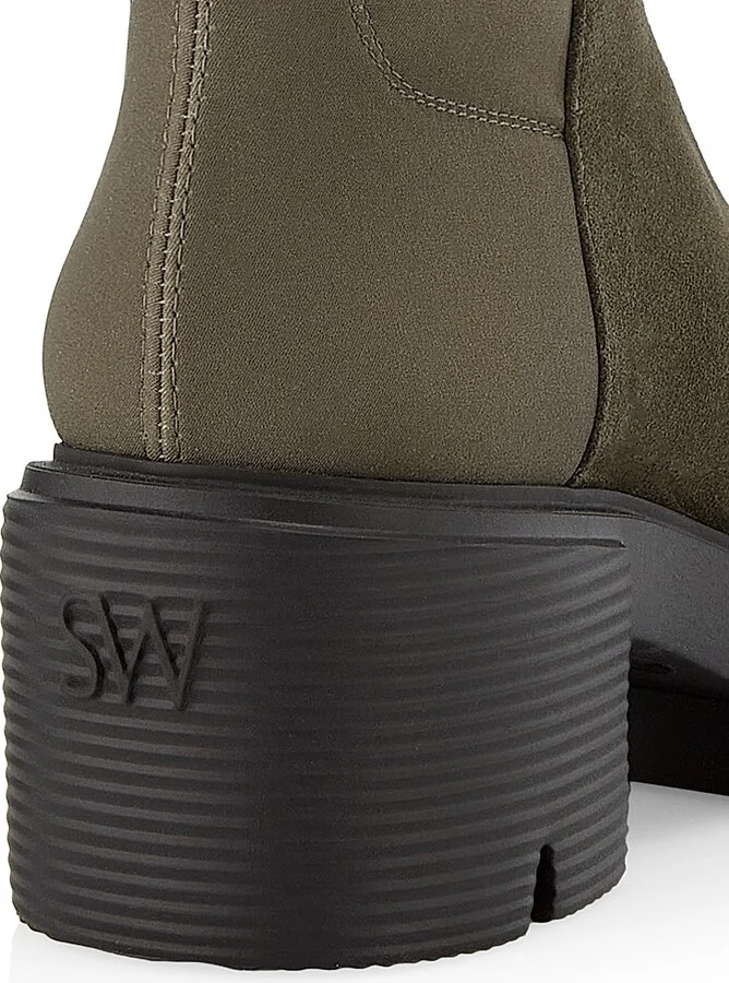 Women's 5050 Soho 70MM Suede Booties - Charcoal - Size 10 - Image 6