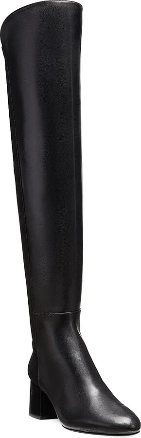 Women's 5050 Yuliana 60MM Suede Knee-High Boots - Black - Size 6 - Image 2