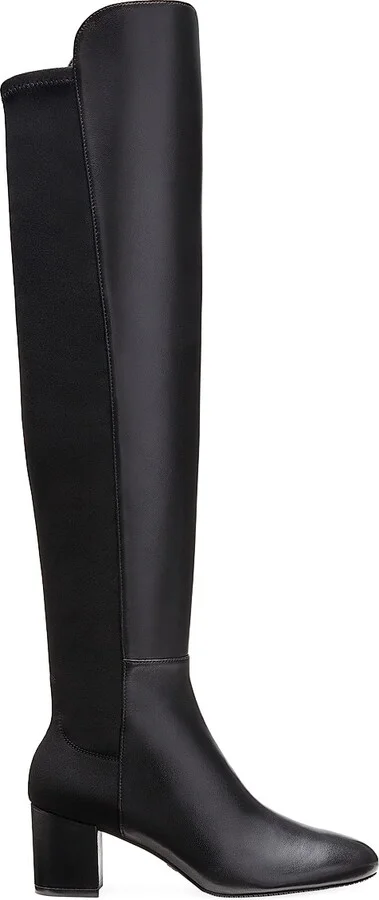 Women's 5050 Yuliana 60MM Suede Knee-High Boots - Black - Size 6