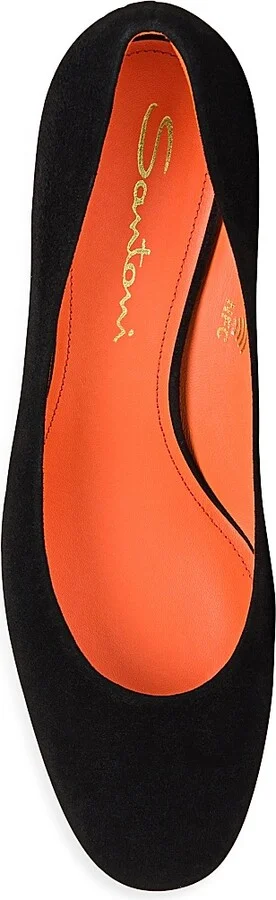 Women's 50MM Suede Pumps - Black - Size 5 - Image 5